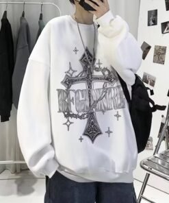 American casual loose long-sleeved pullover bottoming shirt | 1159 - Image 4