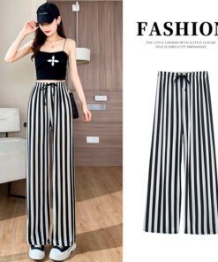 women's summer thin printing straight-tube mopping casual pants | 1170 - Image 17