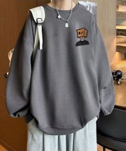 American casual loose long-sleeved pullover bottoming shirt | 1159 - Image 52