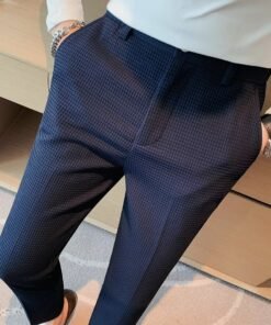 men's casual pants summer fashion slim straight trousers | 1164 - Image 45