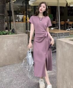 Alternative view of women's design strappy short-sleeved dress | 1155