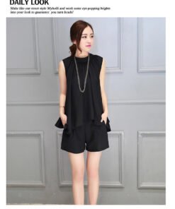 Women's Tops Slim Shorts Two-piece Set Trendy Breathable | 1177 - Image 12