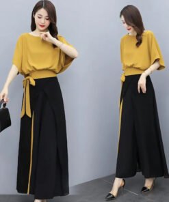 goddess style fashionable drape stylish slim two-piece suit | 1152 - Image 12