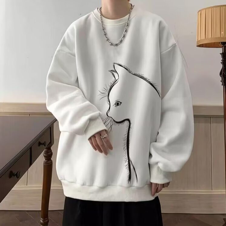 American casual loose long-sleeved pullover bottoming shirt | 1159 - Image 74