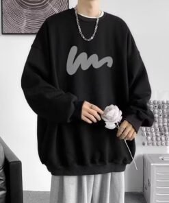American casual loose long-sleeved pullover bottoming shirt | 1159 - Image 9