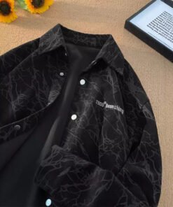 American retro corduroy shirt for men  | 1210 - Image 10