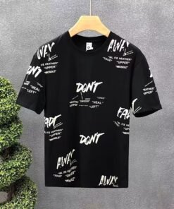 men's short sleeve summer thin letter print half-sleeved T-shirt | 1199 - Image 18