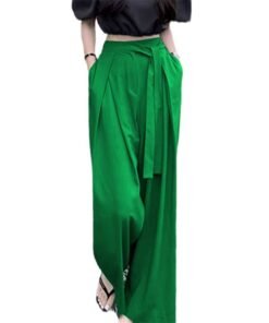 Korean style niche drape wide-leg trousers elegant gray commuting temperament women's trousers | 1212 - Image 5
