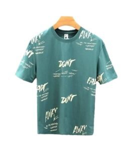 men's short sleeve summer thin letter print half-sleeved T-shirt | 1199 - Image 5