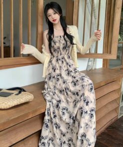 Temperament stunning suspender long skirt | 1195 - Image 3