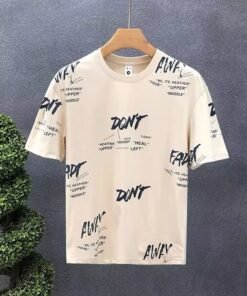 men's short sleeve summer thin letter print half-sleeved T-shirt | 1199 - Image 6