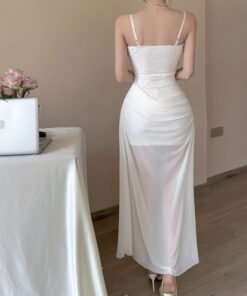 Alternative view of suspender dress slim temperament hip long skirt dress | 1220