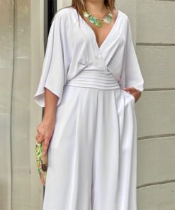 Women's Loose Waist Wide Leg Casual Jumpsuit | 1202 - Image 4