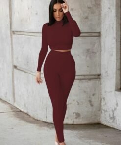 sports long-sleeved 2-piece suit women's clothing | 1207 - Image 57