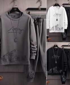 Sports suit men's spring and autumn style sweater loose trend | 1204