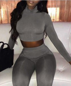 sports long-sleeved 2-piece suit women's clothing | 1207 - Image 42
