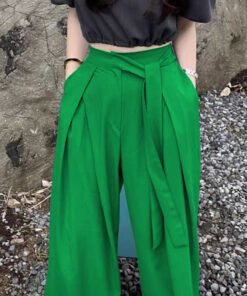 Korean style niche drape wide-leg trousers elegant gray commuting temperament women's trousers | 1212 - Image 22