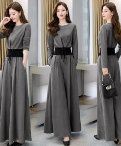 Two-piece Fashion Temperament Wide-leg Pants Set | 1203 - Image 14