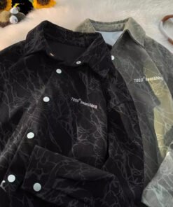 Alternative view of American retro corduroy shirt for men  | 1210