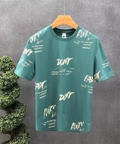 men's short sleeve summer thin letter print half-sleeved T-shirt | 1199 - Image 14