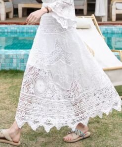 bohemian holiday style design niche temperament casual long skirt | 1245 - Image 16