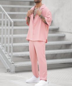 style trendy solid color men's fashion suit | 1250 - Image 4