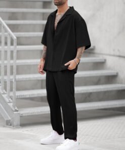 style trendy solid color men's fashion suit | 1250 - Image 12