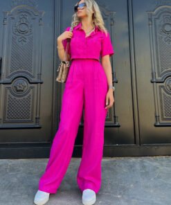 Women's Short Sleeve Temperament Fashion Casual Two-Piece | 1234 - Image 17