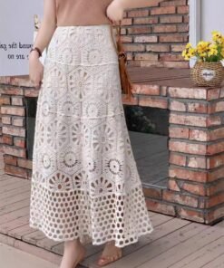 bohemian holiday style design niche temperament casual long skirt | 1245 - Image 7