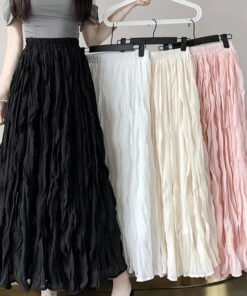 Alternative view of half-length skirt female summer a-line skirt  | 1237