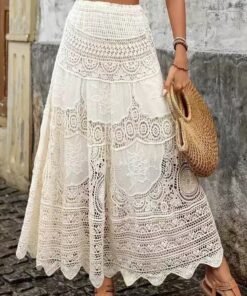 bohemian holiday style design niche temperament casual long skirt | 1245 - Image 6