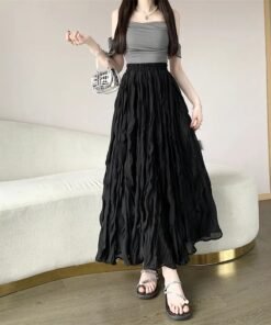 half-length skirt female summer a-line skirt  | 1237 - Image 3