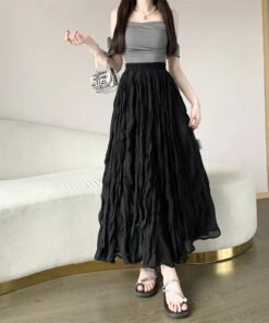 half-length skirt female summer a-line skirt  | 1237 - Image 15