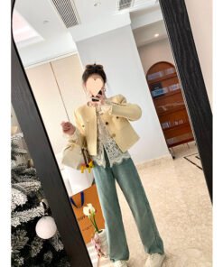 stylish collar short slim hollow lace shirt for women | 1255 - Image 4